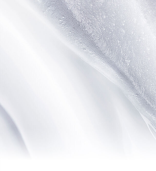Close-up of the transformative cream-to-foam cleansing texture.