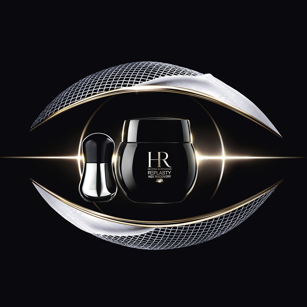 Helena Rubinstein Replasty Eye cream jar and its cooling tool.