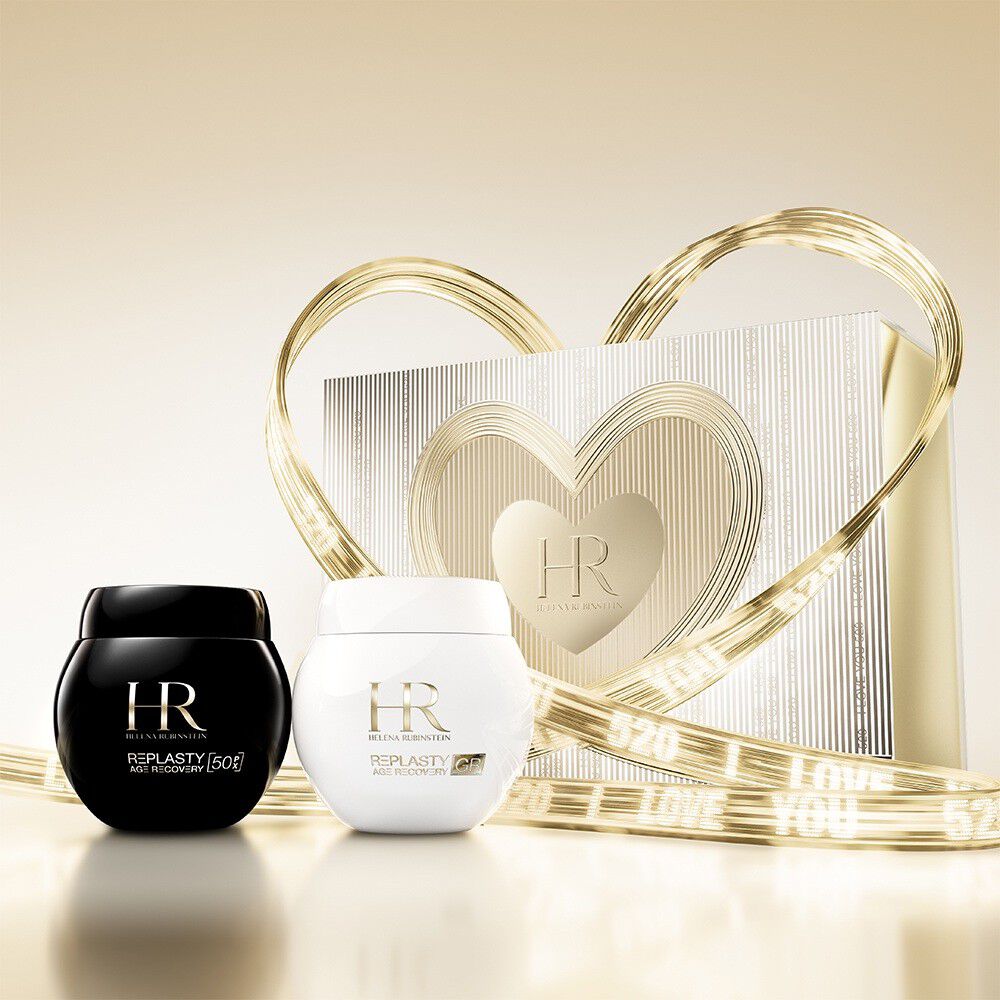 HR Re-Plasty jars with gold heart gift box and "520 I Love You" ribbon.​